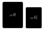 PVC-Beschriftungstafeln DIN A 2 schwarz (1mm dick)